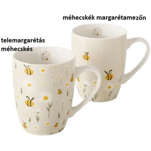 Bögre porcelán 350ml méhecskés,  Honey 