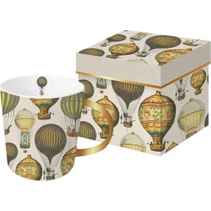 Bögre Porcelán 350ml Mongolfie mintában megegyezző díszdobozzal Tassotti design O603467