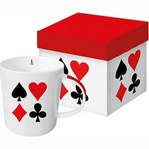 Bögre Porcelán 3,5dl Card Deck dobozban