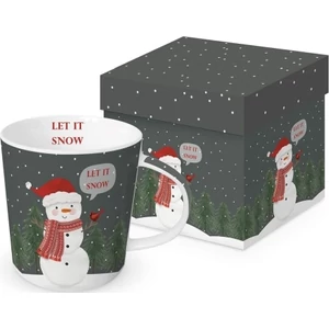 Bögre porcelán 3,5dl Snowman in Grey dobozban