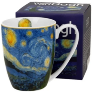 Bögre porcelán 360ml dobozban, Van Gogh: Csillagos Éj