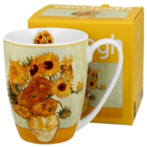 Bögre porcelán 360ml dobozban, Van Gogh: Napraforgók