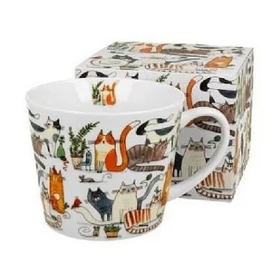 Bögre porcelán 610ml Lazy Cats