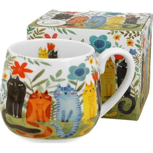 Bögre porcelán 430ml Garden Felines dobozban