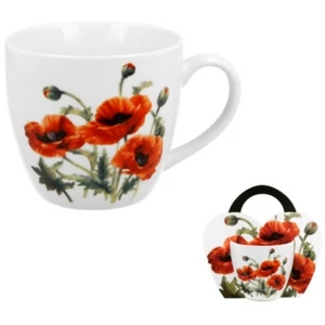 Bögre porcelán 460ml díszcsomagolásban, Classic Poppies