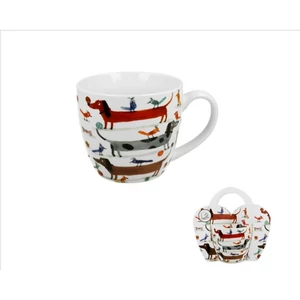 Bögre porcelán 4,6dl Long Dogs dobozban