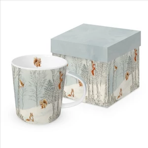 Bögre Porcelán 4dl Ecureuil hiver dobozban