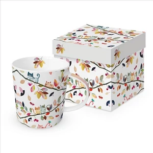 Bögre Porcelán 4dl Fall Cats dobozban
