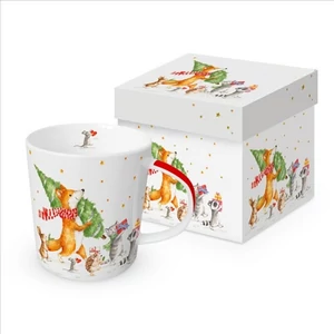 Bögre Porcelán 4dl Let's get it started dobozban