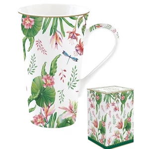 Bögre porcelán 600ml dobozban, Botanic Chic