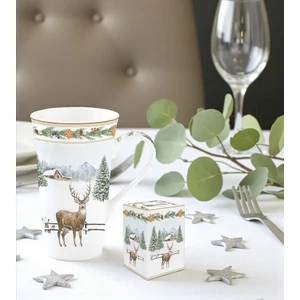 Bögre porcelán 6dl White Forest dobozban