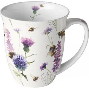 Bögre porcelán Ambiante Bumblebees in the Meadow 4dl porcelánbögre
