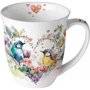 Bögre porcelán Ambiante Loving birds 4dl porcelánbögre