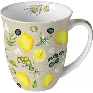 Bögre porcelán Ambiante Olives and lemons 4dl porcelánbögre