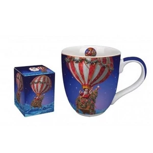 Bögre porcelán karácsony 1000ml Santa Balloon dobozban