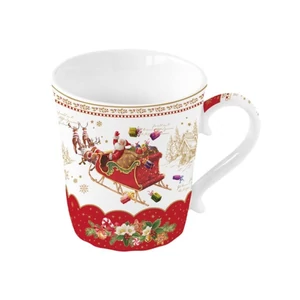 Bögre Porcelán karácsonyi 3,4dl Christmas Memories dobozban