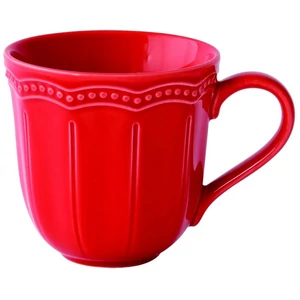 Bögre Porcelán karácsonyi 3,5dl Elite red dobozban