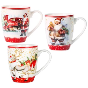 Bögre Porcelán karácsonyi 3,6dl Navidad dobozban