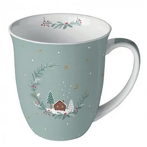Bögre porcelán Ambiante Little wood cabin sage 4dl porcelánbögre