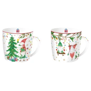 Bögre Porcelán karácsonyi 3,5dl Ready for Christmas 2db-os dobozban