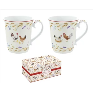 Bögre szett Porcelán 2,7dl Country Life 2db-os dobozban