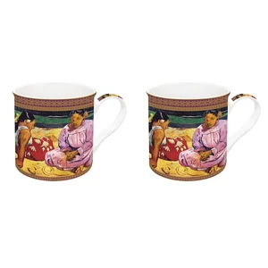 Bögre szett Porcelán 3dl Gauguin: Tahiti nők a parton 2db-os dobozban