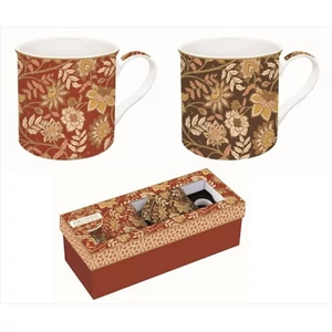 Bögre szett porcelán 3dl Atmosphere, Fleurs Des Reves 2db-os dobozban