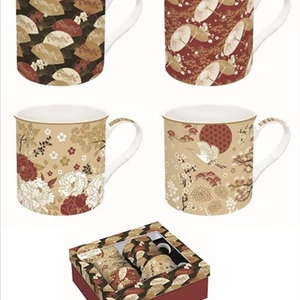 Bögre szett porcelán 3dl Atmosphere, Kimono 4db-os dobozban