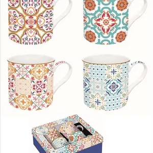 Bögre szett porcelán 3dl Atmosphere, Siracusa 4db-os dobozban
