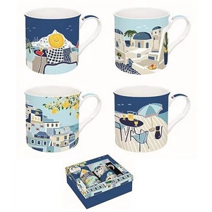 Bögreszett porcelán 3dl Sea Dreams Atmosphere 4db-os dobozban