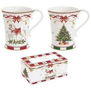 Bögreszett porcelán 3dl Atmosphere, Christmas Tale 2db-os dobozban