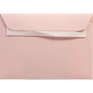 Boríték LC6 selyemfényű színes rózsaszín/rose quartz 10db/csomag