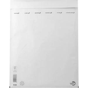 Boríték légpárnás W10/K20 fehé 370x480 mm külméret, 350x470 mm belméret 50db/doboz
