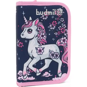 Budmil tolltartó klapnis 25' S.Kék-Pink Mintás,14x21,5x4cm 10120086/S9