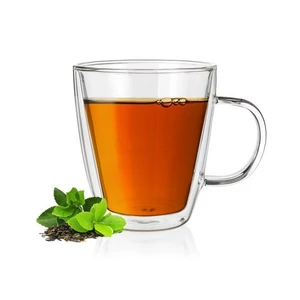 Cappuccinos-teás bögre 285ml duplafalú Thermo