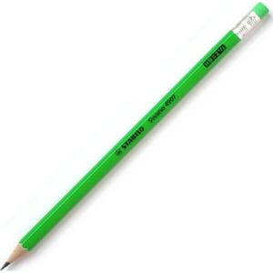 Ceruza HB Stabilo Swano Neon hatszögletű radíros - zöld test 49207 grafitceruza Swano 4907