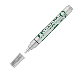 Christmas marker ICO ezüst bliszteres lakkfilc