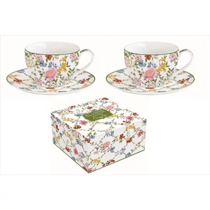 Csésze+alj kávés Porcelán 110ml Gardem Dreams 2db-os dobozban
