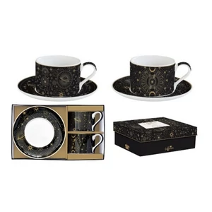 Csésze+alj Porcelán 2,4dl Coffee Mania, Celestial 2db-os dobozban