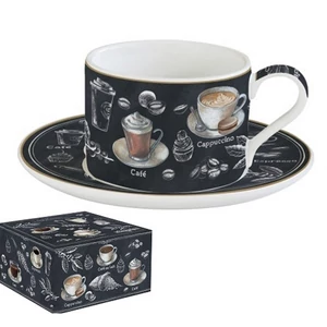 Csésze+alj Porcelán 2,4dl Barista dobozban