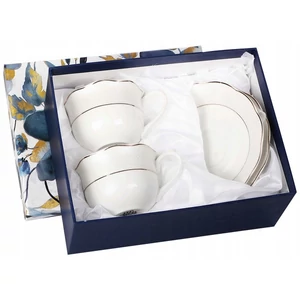Csésze+alj Porcelán 220ml Jana, 2 személyes, dobozban