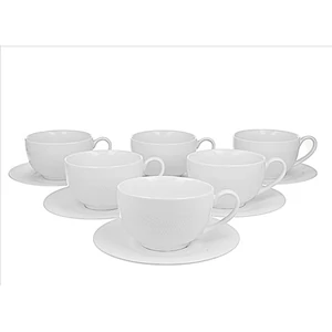 Csésze+alj Porcelán 2,5dl Diamond 6db-os dobozban