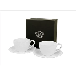 Csésze+alj Porcelán 75ml Alice 2db-os dobozban