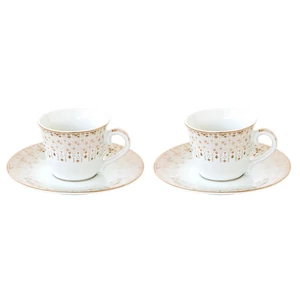 Csésze+alj Porcelán 80ml Festive 2db-os dobozban