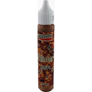 Csillámragasztó dekor toll 30m bronz Pentart 30ml dekor ragasztó