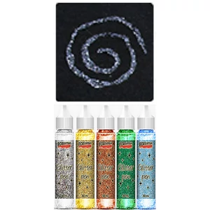Csillámtoll 30ml ólom színű Pentart dekor ragasztó