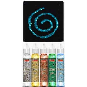 Csillámtoll 30ml türkiz Pentart dekor ragasztó
