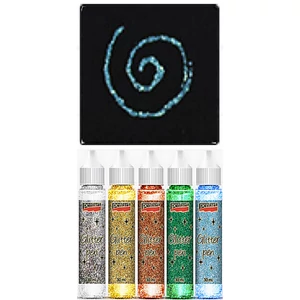 Csillámtoll 30ml világos kék Pentart dekor ragasztó