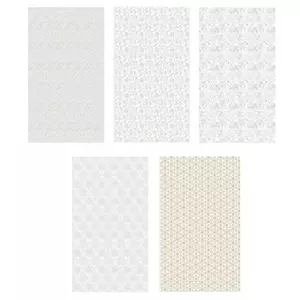 Csomagoló papír 70x200 Polmak, 60g minták fehér alapon