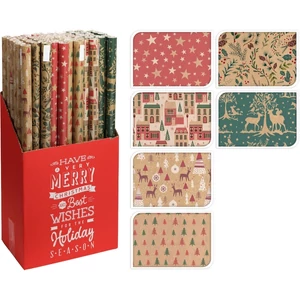 Csomagolópapír karácsony '23 70x200cm , 6 féle kpm